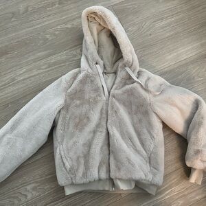 Plush Faux Fur bomber jacket